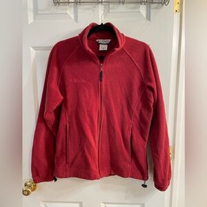 Columbia Sportswear Red Fleece Jacket – Women’s Size L (Vintage Style) Y2K